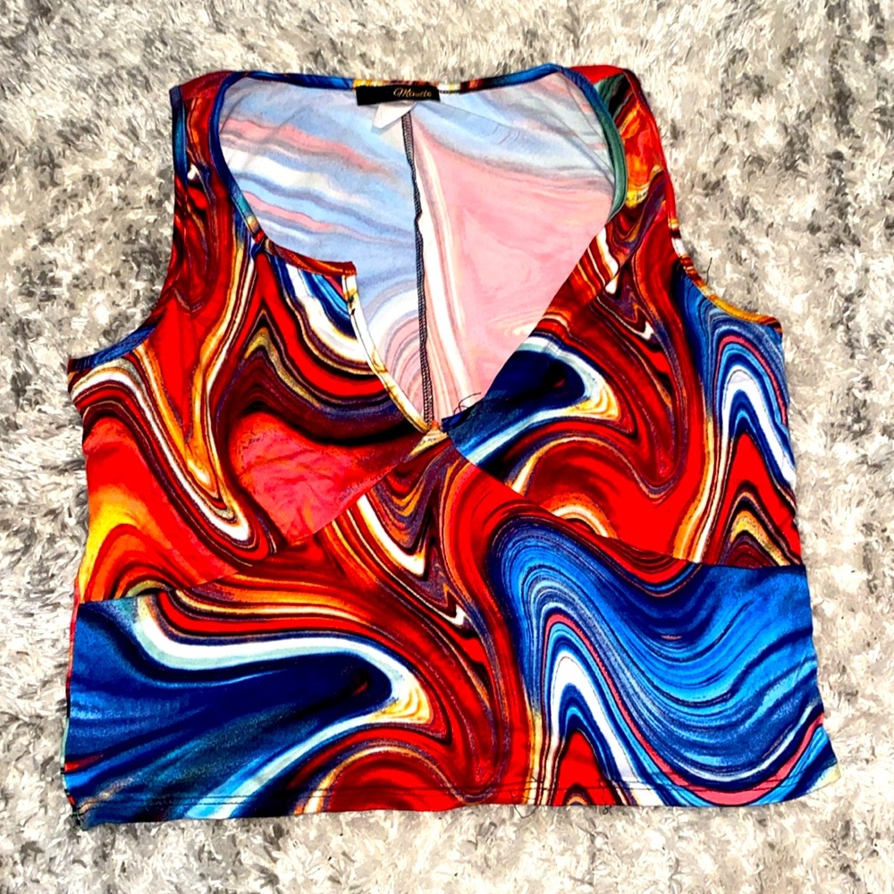Colorful crop top